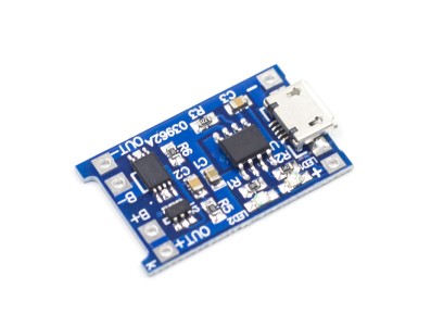 Placa de carregamento TP4056 1A para bateria 18650 LiPo 3,7 a 4,2 V Micro USB com prote&ccedil;&atilde;o de corrente - Imagem 1
