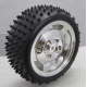Roda prata 85 mm grande Smart Car rob&oacute;tico, largura da superf&iacute;cie 38 mm - Thumb - 1