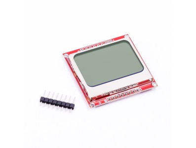 Shield LCD Nokia 5110 84x48 Vermelho com Backlight Azul para Arduino - Imagem 1