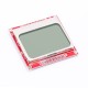 Shield LCD Nokia 5110 84x48 Vermelho com Backlight Azul para Arduino - Thumb - 2