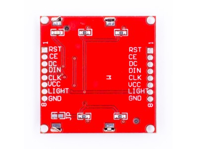 Shield LCD Nokia 5110 84x48 Vermelho com Backlight Azul para Arduino - Imagem 5
