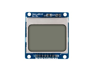 Shield LCD Nokia 5110 84x48 com retroilumina&ccedil;&atilde;o azul para Arduino - Imagem 3