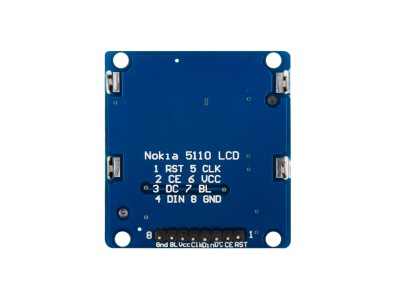 Shield LCD Nokia 5110 84x48 com retroilumina&ccedil;&atilde;o azul para Arduino - Imagem 4