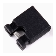 Shunt jumper curto 2,54 mm preto