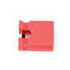 Shunt jumper 2,54 mm vermelho para pinos de placa de circuito