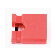 Shunt jumper 2,54 mm vermelho para pinos de placa de circuito
