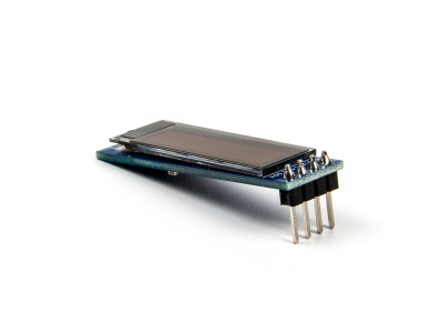 M&oacute;dulo Display OLED/LCD azul 0,91 polegada 128x32 I2C/IIC serial para Arduino com GND VCC - Imagem 2