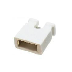 Conector jumper (shunt) padr&atilde;o 2,54 mm branco