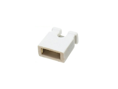 Conector jumper (shunt) padr&atilde;o 2,54 mm branco - Imagem 1