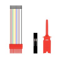 10 unidades clipes de gancho de teste 20 cm USB Saleae 24 MHz 8 canais 10 vias
