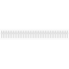 Header macho 1x40 2,54 mm branco, fileira &uacute;nica