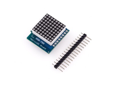Shield Matriz de LEDs V1.0.0 para WEMOS D1 Mini, M&oacute;dulo Matriz 8x8 com LEDs vermelhos - Imagem 1