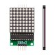 M&oacute;dulo de matriz de LEDs MAX7219 com cabo (vermelho) - Thumb - 1