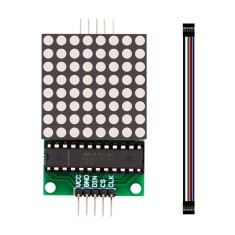 M&oacute;dulo de matriz de LEDs MAX7219 com cabo (vermelho)