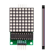 M&oacute;dulo de matriz de LEDs MAX7219 com cabo (vermelho)