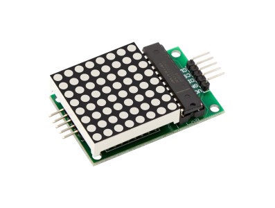M&oacute;dulo de matriz de LEDs MAX7219 com cabo (vermelho) - Imagem 4