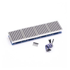 M&oacute;dulo Matriz de Pontos 4 em 1 MAX7219 para Arduino, luz vermelha