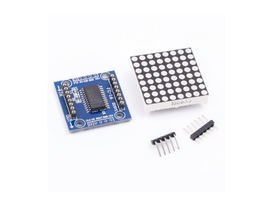 M&oacute;dulo MAX7219 Matriz de Pontos Vermelho Kit Microcontrolador DIY para Arduino - Imagem 2
