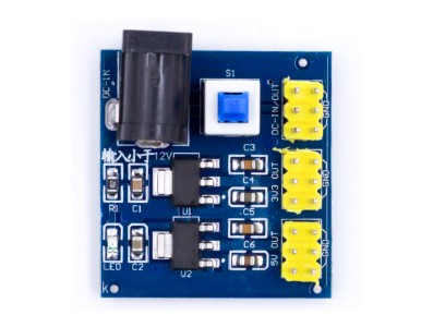 M&oacute;dulo DC-DC multi-sa&iacute;da 12V para 3,3V / 5V / 12V compat&iacute;vel com placas Arduino - Imagem 1