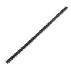 Conector f&ecirc;mea de 40 pinos, passo 2,54 mm, fileira &uacute;nica, pinos redondos
