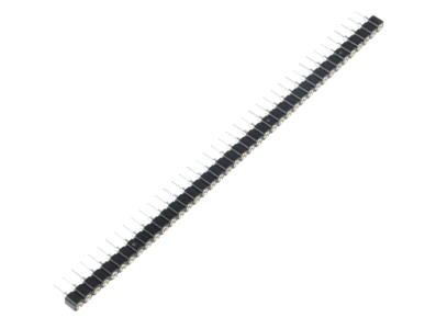 Conector f&ecirc;mea de 40 pinos, passo 2,54 mm, fileira &uacute;nica, pinos redondos - Imagem 1