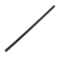 Conector f&ecirc;mea de 40 pinos, passo 2,54 mm, fileira &uacute;nica, pinos redondos