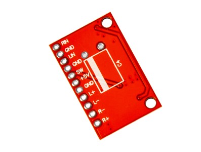 Mini amplificador digital de pot&ecirc;ncia 3W canal duplo PAM8403 vermelho - Imagem 5