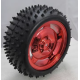Roda vermelha 85 mm para carro rob&oacute;tico inteligente, superf&iacute;cie com 38 mm de largura - Thumb - 7