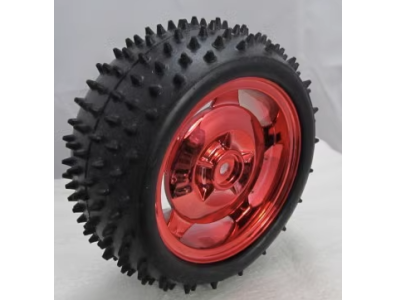 Roda vermelha 85 mm para carro rob&oacute;tico inteligente, superf&iacute;cie com 38 mm de largura - Imagem 7