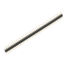 Conector header 1x40 pinos 2,54 mm reto, pinos redondos com banho de ouro de alta qualidade, acess&oacute;rio Arduino
