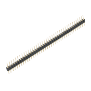 Conector header 1x40 pinos 2,54 mm reto, pinos redondos com banho de ouro de alta qualidade, acess&oacute;rio Arduino