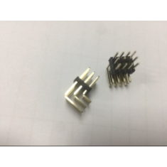 Conector Pin Header 3x4 pinos 2,54 mm dobrado seccion&aacute;vel