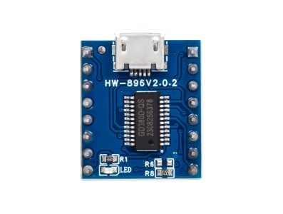 M&oacute;dulo de Voz JQ6500 MP3, controle MCU via porta serial, transmiss&atilde;o ponto a ponto, controle 5 vias, CI de m&uacute;sica 16Mbit - Imagem 2