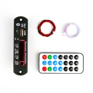 Placa decodificadora MP3 Bluetooth com slot para cart&atilde;o SD, USB, r&aacute;dio FM e decodifica&ccedil;&atilde;o por controle remoto