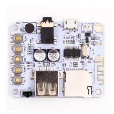 Placa receptora de &aacute;udio Bluetooth com decodificador MP3, &aacute;udio sem perdas e bateria