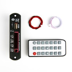 Placa receptora de &aacute;udio Bluetooth sem fio com decodificador MP3 e bateria