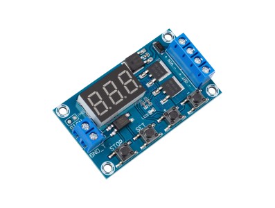 Placa temporizadora com circuito de retardo e duplo MOSFET 12/24V, substitui m&oacute;dulo rel&eacute; - Imagem 3
