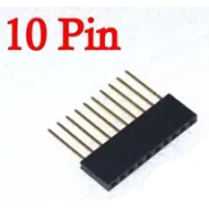 Conector header f&ecirc;mea empilh&aacute;vel 10 pinos 11 mm de altura