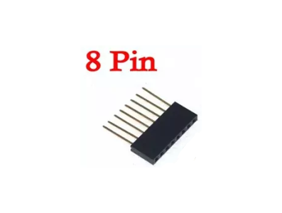 Conector header empilh&aacute;vel f&ecirc;mea 8 pinos 11 mm para Arduino - Imagem 1