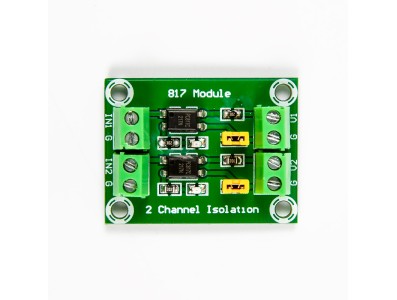 M&oacute;dulo optoacoplador PC817 2 canais para isolamento - Imagem 1