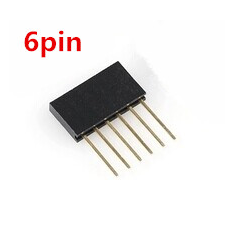 Conector header empilh&aacute;vel 6 pinos f&ecirc;mea 11 mm de altura