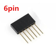 Conector header empilh&aacute;vel 6 pinos f&ecirc;mea 11 mm de altura