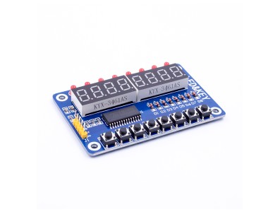M&oacute;dulo TM1638 com display LED digital e bot&otilde;es - Imagem 2