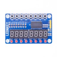 M&oacute;dulo TM1638 com display LED digital e bot&otilde;es
