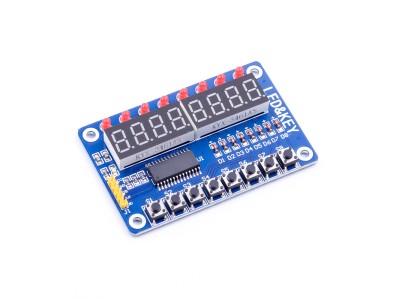M&oacute;dulo TM1638 com display LED digital e bot&otilde;es - Imagem 5