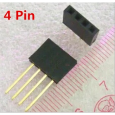 Conector header empilh&aacute;vel 4 pinos f&ecirc;mea 11 mm de altura