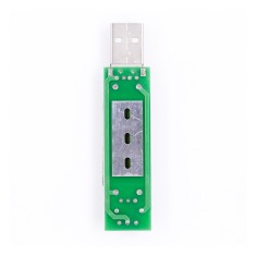 Resistor de descarga USB mini 2A/1A com interruptor, LED verde 1A e LED vermelho 2A