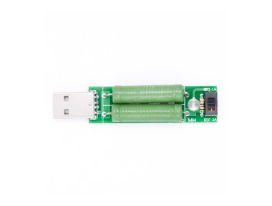 Resistor de descarga USB mini 2A/1A com interruptor, LED verde 1A e LED vermelho 2A - Imagem 4