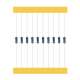Resistor de filme met&aacute;lico 560 &Omega; 1/4 W 1% Taping (1 unidade) - Thumb - 1