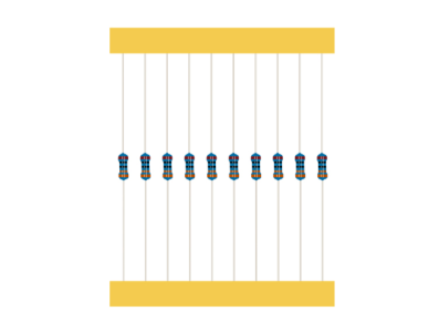 Resistor de filme met&aacute;lico 2K 1/4W 1% em fita (1 unidade) - Imagem 7